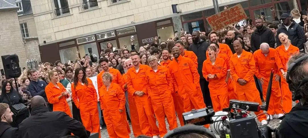 Amiens : foule devant la cathédrale pour « Wanted »